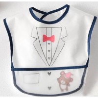 日本防水幼兒魔術貼飯衣 (無袖 - little mister)